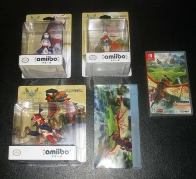 Monster Hunter Stories 2 Wings Of Ruin With Three Amiibo Set Japan Import Sealed - Image 1 of 3