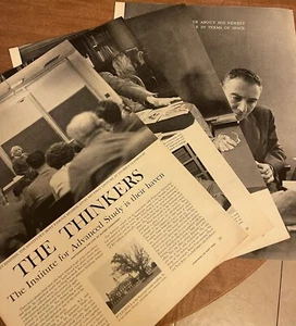 1947 The Thinkers Einstein Oppenheimer Fotoperiodismo Fotografía Años 40 Artículo - Imagen 1 de 4