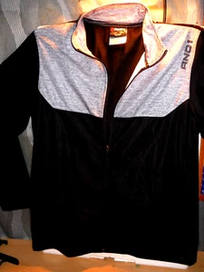 Men's AND1 Zipper Front Grey/Black LS Athletic Jacket Size Large - Picture 1 of 4