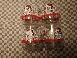 New 4 Pc Set of Holiday Glasses, 12 oz, Made In USA, 1990s Era - Picture 1 of 3