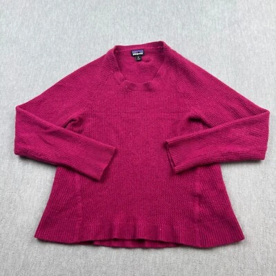 Свитер женский Patagonia средний розовый переработанный кашемир с круглым вырезом пуловер 50720 - Изображение 1 из 4