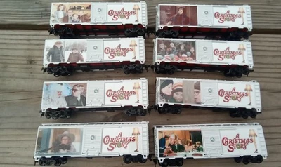 A Christmas Story model train boxcar set HO scale leg lamp red tree fragile - Image 1 of 4