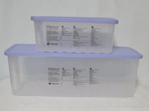 2-teiliges Set Tupperware Belüftungskühlschrank Smart Obst Gemüse Aufbewahrung Behälter Deckel - Bild 1 von 4