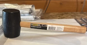 16 Ounce Rubber Mallet With Wood Handle Pro Essentials - Picture 1 of 2