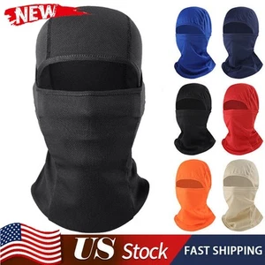 Thin Full Face Mask Neck Gaiter Sun Shield Breathable Cooling Bandana Balaclava - Picture 1 of 24
