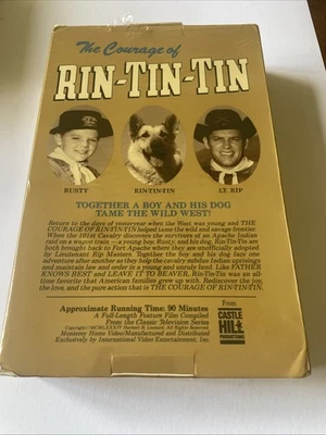 RIN-TIN-TIN ~ VHS ~ 1958 ~ "The Courage Of" ~ Big Box ~ In Shrink  - Image 1 of 4