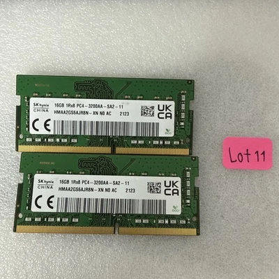 32GB Kit 2 x 16GB PC4-3200AA Laptop RAM DDR4 SK HYNIX Memory! PC4-3200AA-SA2-12! - Image 1 of 3