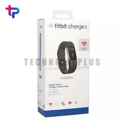 Fitbit Charge 2 HR Heart Rate Monitor Wearable Fitness Activity Tracker Black US