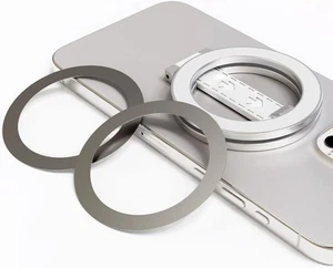 Magnetic Phone Ring Holder for MagSafe with 2-Way Adjustable,Magnetic Silver - Picture 1 of 7