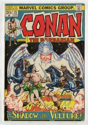 Conan il Barbaro #22 VG+ 4,5 pagine bianco sporco Barry Smith art Marvel 1973 - Immagine 1 di 2