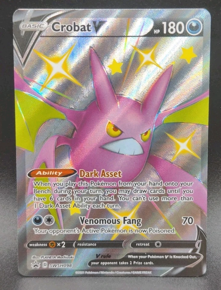 Crobat V SWSH098 SWSH: Sword & Shield Promo Cards Holo Pokemong TCG NM - Image 1 of 2