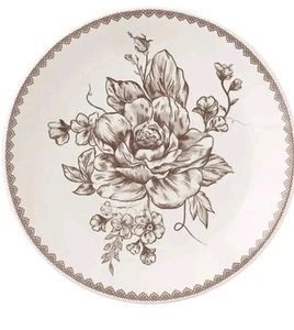 Four (4) Pioneer Woman ~ Stoneware ~ AGATHA BROWN ~ 7" Appetizer Plates (2) - Picture 1 of 7