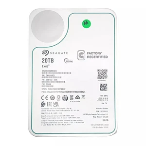 Seagate ST20000NM002C 20TB EXOS LFF 3.5in SATA-III 7.2K 6G HDD Recertified - Afbeelding 1 van 4