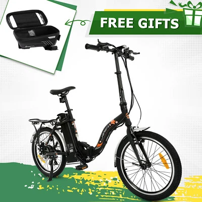 ECOTRIC 20in 350W Folding Step Thru Electric Bike Commuter City 7 Speed UL2849 - Image 1 of 4