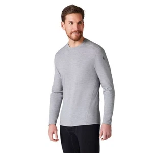 Smartwool Classic Thermal Merino Crew Men 250g/m2 Long Sleeve Baselayer Lt Grey - Picture 1 of 3