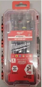 Milwaukee 6" Magnetic Nut Driver Set 6PC SHOCKWAVE Impact Duty 49-66-4567 NEW - Picture 1 of 1