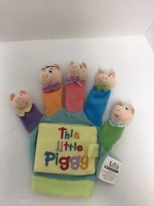 Little Scholastic This Little Piggy Book Plush Glove Hand Finger Puppet EUC - Picture 1 of 5