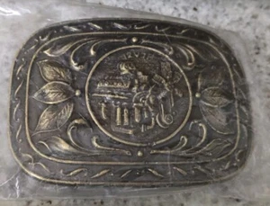 RARE VINTAGE NEW DETROIT DIESEL ALLISON V12 POWER PLUS ENGINE MOTOR BELT BUCKLE! - Picture 1 of 6
