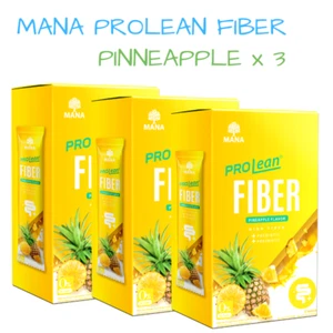 3 boxs MANA PROLEAN FIBER lean fat Pineapple butterfly pea diet slim detox - Picture 1 of 13