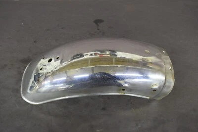 SUZUKI 1982 1983 GS750T GS 750 REAR BACK CHROME FENDER MUD GUARD - Image 1 of 4