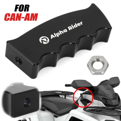 For Can Am Billet Grip Shift Knob Shifter Holder Can-Am Outlander Renegade Black - Image 1 of 4