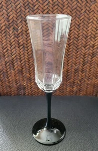 4er SET ARCOROC LUMINARC FRANKREICH OKTIME SCHWARZ GERIFFELT SEKTGLAS 8 5/8" - Bild 1 von 4