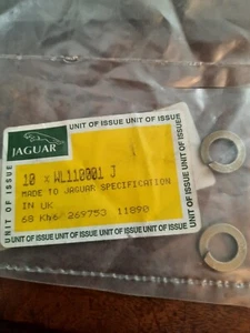 Jaguar Original 2x Unterlegscheibe Befestigung Wartung Mehrzweck für XJ XK8 WF110001J - Bild 1 von 1
