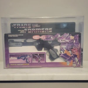 Transformers G1 1985 Shockwave CAS Q80 (PRE RUB) 1st Release ERROR BOX! 80/80/90 - Picture 1 of 8