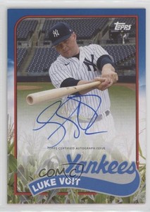 2020 Topps Archives 1989 Topps Corn Field Auto Luke Voit #89CFA-LV Auto