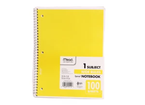 Mead MEA05514 Spiral Bound Wide Ruled Notebooks 1 Each - Picture 1 of 4