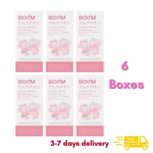 6x Boom Gluta Shots Pulver Whitening Haut Anti Aging Anti-Oxidant Booster - Bild 1 von 20