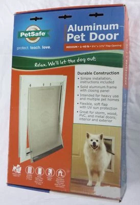 PetSafe Wall Entry Aluminum Pet Door PPA11-10916 Medium 1-40 pound BRAND NEW - Image 1 of 4