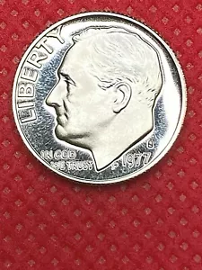 Moneda de diez centavos Roosevelt 1977-S calidad de prueba - Imagen 1 de 4