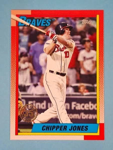 2025 Topps Series 1 35th Anniversary Chipper Jones Atlanta Braves #T90-16 - Picture 1 of 2