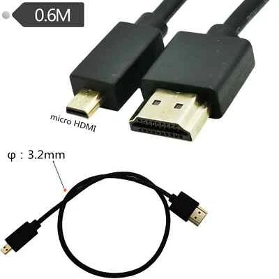 Digital camera micro hdmi cable 2.0 version 4k * 2k 60HZ HDMI HD data cable - Image 1 of 4