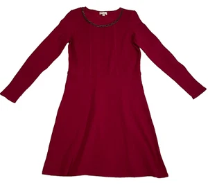 Shoshanna Dress Women's 8 Burgundy Dark Whimsygoth - Picture 1 of 3