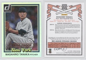 2015 Donruss Inaugural 1981 Edition Press Proof Bronze /299 Masahiro Tanaka #203