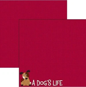 A Dog's Life, animal DS scrapbook paper -Reminisce RSS225 - Picture 1 of 2