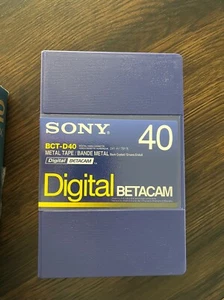 Sony BCT-D40 40 Minute Digital Betacam Video Cassette in Album Case (Small) - Picture 1 of 5