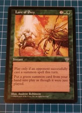 1x Lure of Prey, LP, Mirage, Reserved List Commander EDH Green Instant, MtG