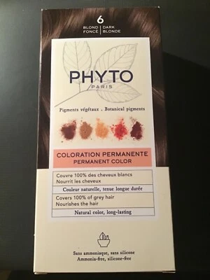 ¡NUEVO! Phyto Paris Color Permanente Enriquecido con Pigmentos Botánicos #6 Rubio Oscuro Foto 1 de 4