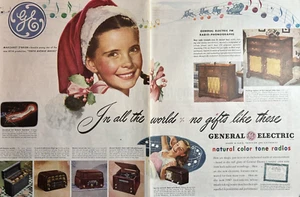 1946 General Electric Natural Color Tone Radios Margaret Obrien Vintage Print ad - Picture 1 of 1
