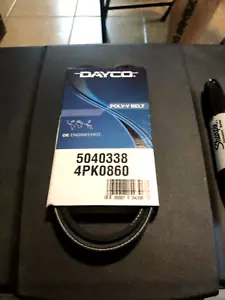 REAL Genuine NEW Dayco Serpentine Accessory Drive Belt 5040338 4PK0860 Gates - Picture 1 of 2
