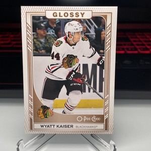 2023-24 Upper Deck Series 1 OPC Glossy #R-19 Wyatt Kaiser Chicago Blackhawks