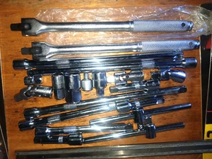 50x 3/8" Dr mango de enchufe interruptor barra deslizante extensión adaptador reductor agrandador - Imagen 1 de 1