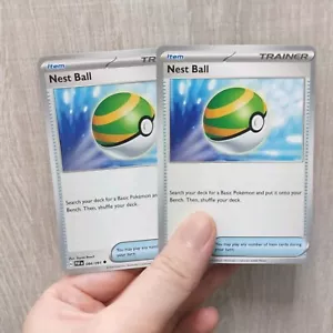 2x Nest Ball 084/091 Paldean Fates Playset Play Set Pokémon Lot TCG - Picture 1 of 1