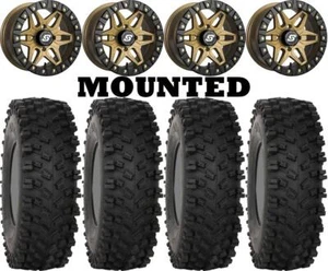 Kit 4 System 3 ATX470 Tires 28x10-14 on Sedona Split Six Beadlock Bronze 6 H700 - Picture 1 of 5