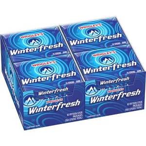 Wrigley's Winterfresh Gum, 15-Stick Slim Packs (Pack of 20) - Picture 1 of 6