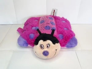 Pillow Pets Night Light Dream Lites Ladybug Hot Pink Starry Sky Kids Comforter - Picture 1 of 15