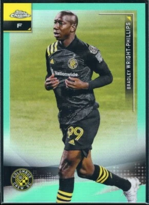 2021 Topps Chrome MLS Aqua Refractor /299 Bradley Wright-Phillips #82 - Image 1 of 2